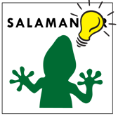 Salamander with lightbulb