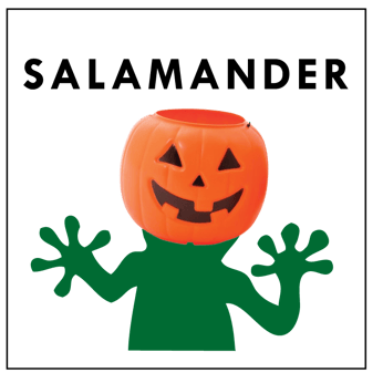 Salamander with Pumpkin
