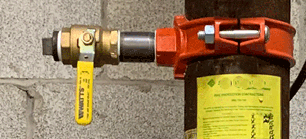 Salamander Reservoir: installation on a wet sprinkler system