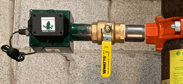 Salamander Reservoir: installation on a wet sprinkler system